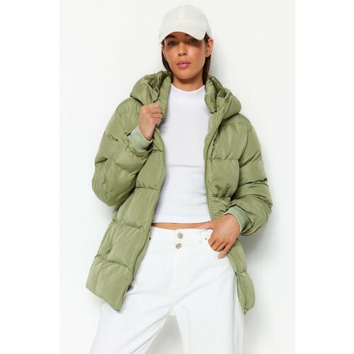 Trendyol Winter Jacket - Green - Puffer Slike