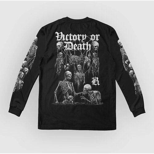 Loose Riders Victory Or Death Long Sleeve Tech Tee black Cene