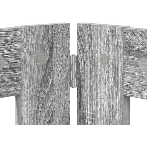  Vrata za pse s postoljem 2 pcs Siva sonoma 100 x 60 cm Slike