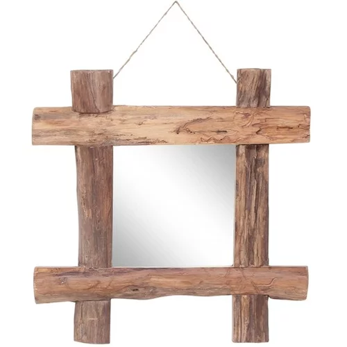  Ogledalo iz hlodov naravno 50x50 cm trpredelan les