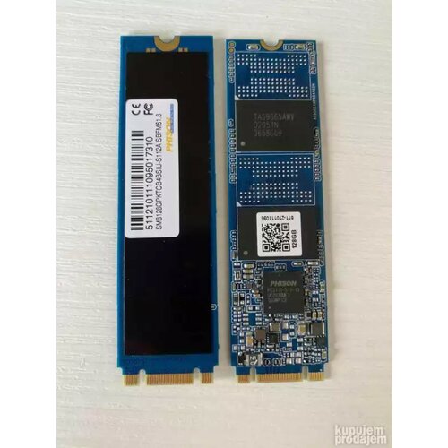 Phison SSD M.2 SATA III 128GB SM8128GPKTCB4BSIU / 2280 Slike