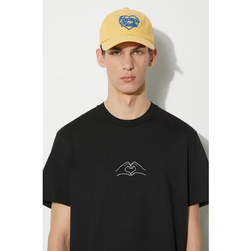 Neil Barrett Pamučna majica Slim Heart Shape Print za muškarce, boja: crna, s tiskom, MY70262A-Y530-524N