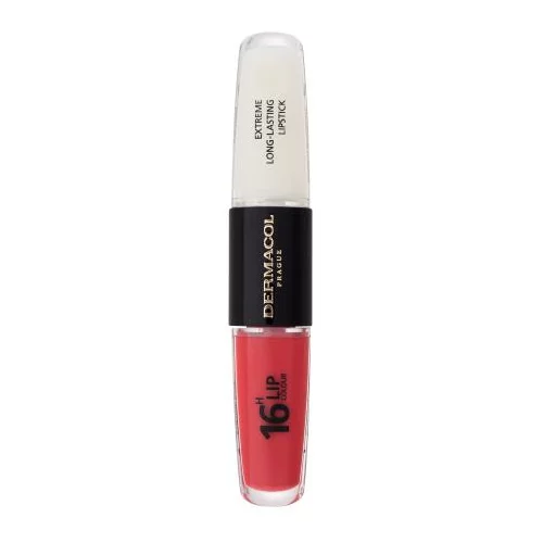 Dermacol 16H Lip Colour Extreme Long-Lasting Lipstick dugotrajni ruž i sjajilo za usne 2 u 1 8 ml Nijansa 36