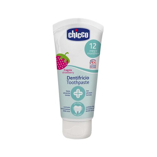 Chicco Toothpaste 1-5 years zobna pasta za otroke Strawberry 50 ml Slike