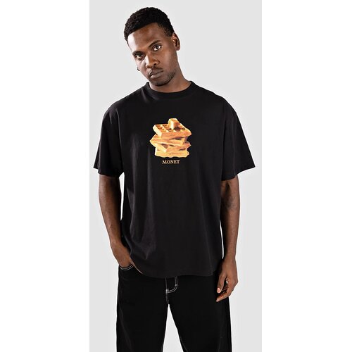 Monet Skateboards Breakfest Boxy T-shirt limo black Cene