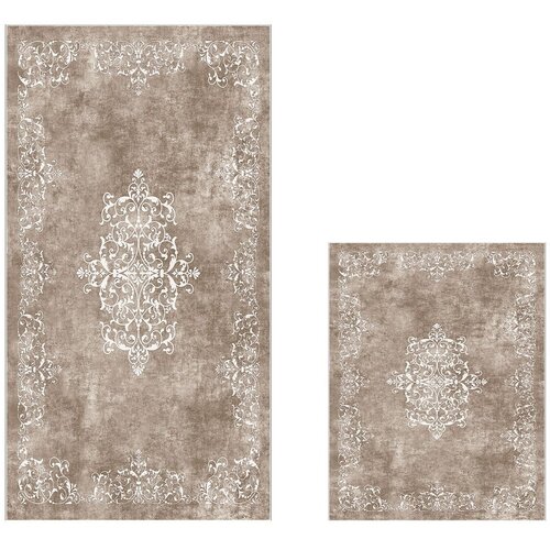 Foutastic Smeđe kupaonske prostirke u setu 2 kom 60x100 cm &amp;ndash; Slike