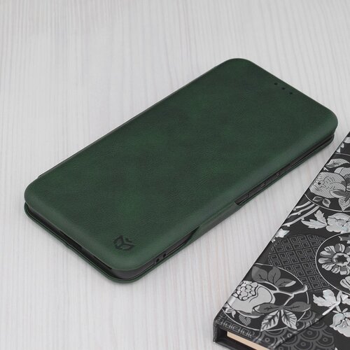 Techsuit Safe Wallet Plus preklopna futrola za Honor Magic6 Lite&amp;ndash; tamno zelena Slike