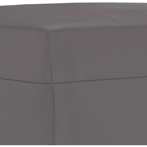  3-dijelni set sofa s jastucima sivi od umjetne kože Slike