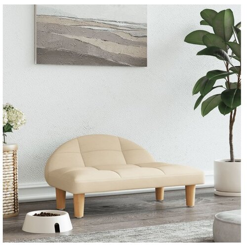 vidaXL Pasja postelja krem 70x52x30 cm blago Cene