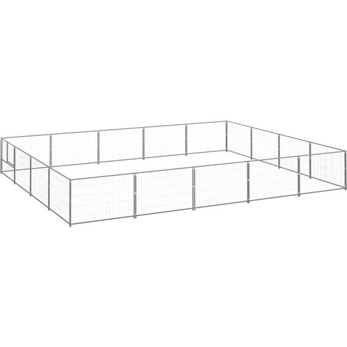  Kavez za pse srebrni 20 m² čelični Cijene