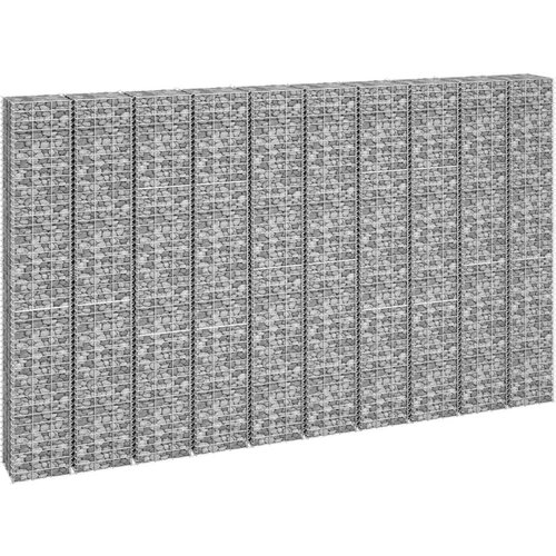 vidaXL Gabionske gredice 4 kom 30 x 30 x 50/100/150/200 cm željezne Cijene