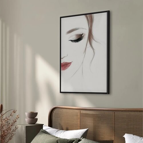  Slika - Delicate Beauty (1 Part) Vertical 40x60 U crnom drvenom okviru Slike