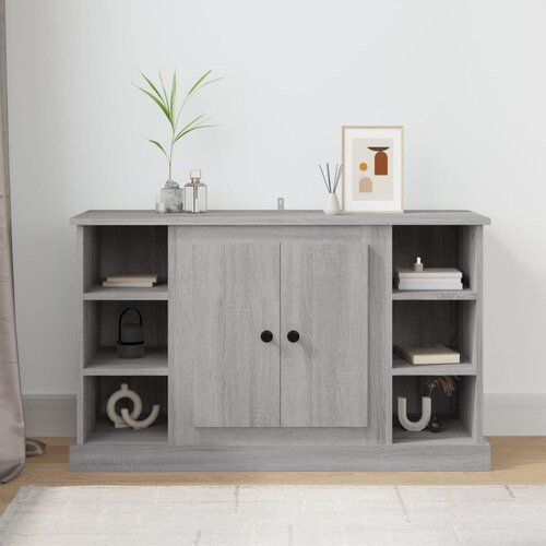  Komoda sivog hrasta sonome 100x35,5x60 cm od konstruiranog drva Slike