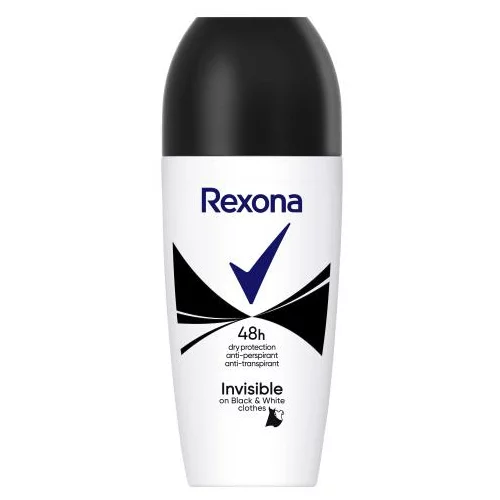 Rexona MotionSense Invisible Black + White roll-on antiperspirant 50 ml za ženske