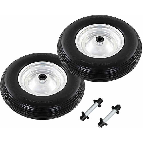  Kotači za kolica s osovinama 2 kom čvrsti PU 4.00 - 8 390 mm Cijene