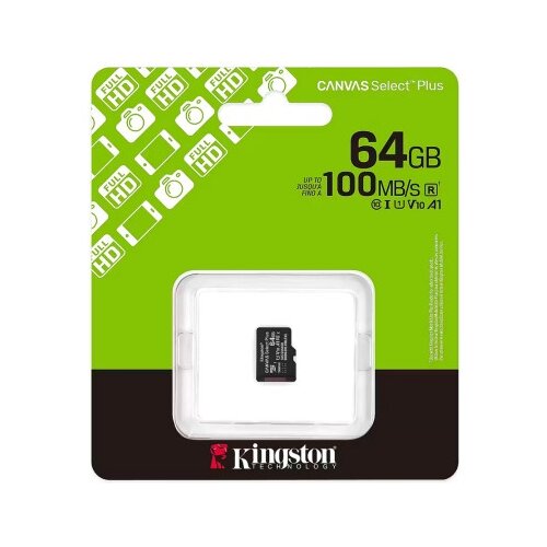 Kingston select plus micro sd 64gb class 10 uhs u1 / v10 150mb/s Memorijska kartica ( SD5152 ) Slike