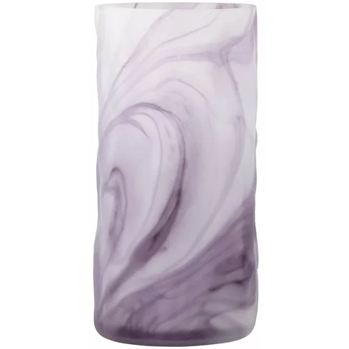 Bloomingville Vijolična steklena ročno izdelana vaza (višina 24,5 cm) Moore –