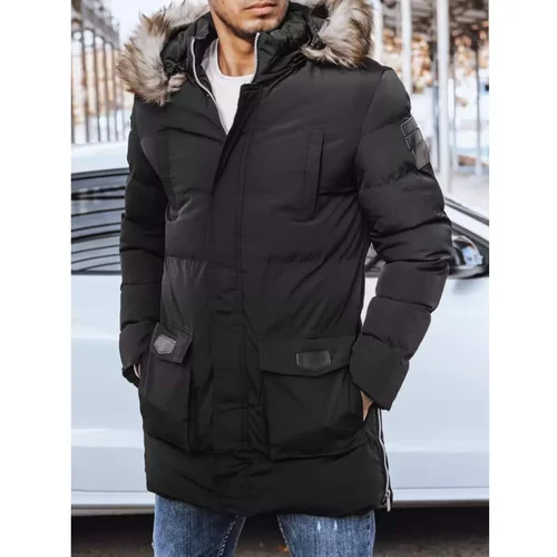 DStreet Men's quilted winter jacket black TX4274