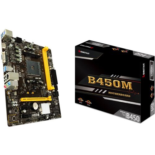 Biostar MB B450 AM4 2 x DDR4 DIMM 1 x M.2 4 x SATA III 1 x HDMI Port 1 x VGA Port 1 x LAN Port Micro... Cijene