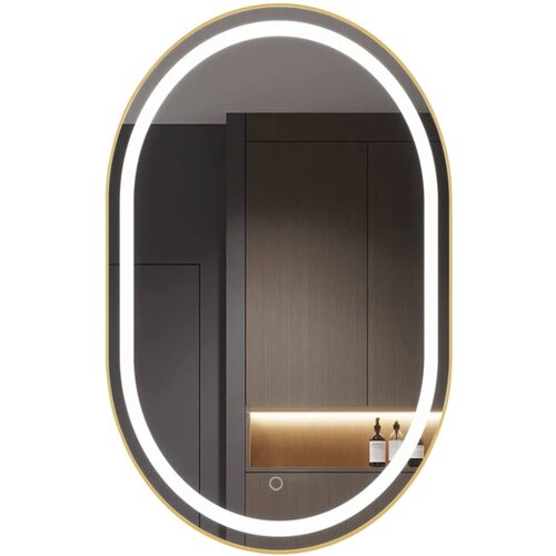 Tutumi Ogledalo LED OLL 60x90 cm Brush Gold Cijene