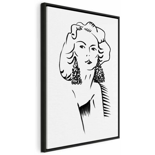  Slika - Romantic Blonde (1 Part) Vertical 80x120 U crnom drvenom okviru Cijene