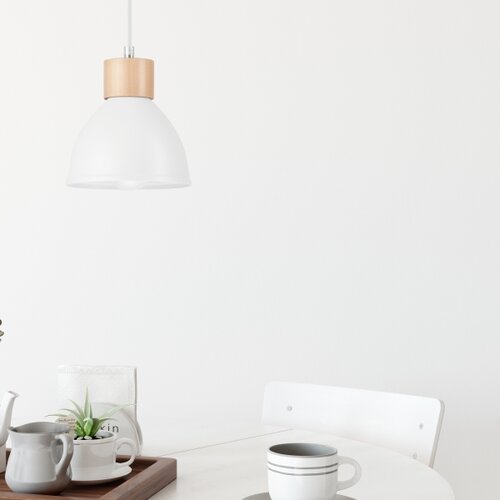  Luster na sajli NICO 1xE27/60W/230V bela Slike