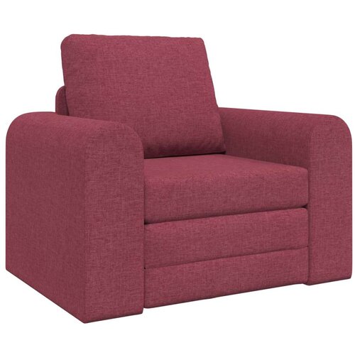  Floor Sofa na razvlačenje 2-u-1 Bordo 98x71x83 cm Tkanina Cijene