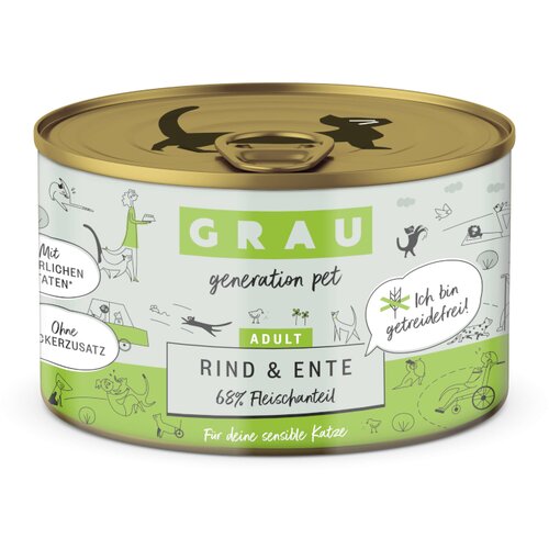 GRAU Adult bez žitarica 6 x 200 g - Govedina i pačetina Cijene