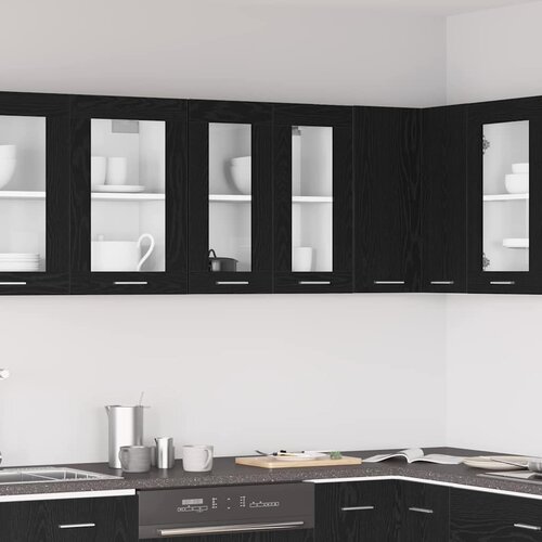 Viseći ormarić Crni hrast 60 x 31 x 60 cm Konstruirano drvo Cene