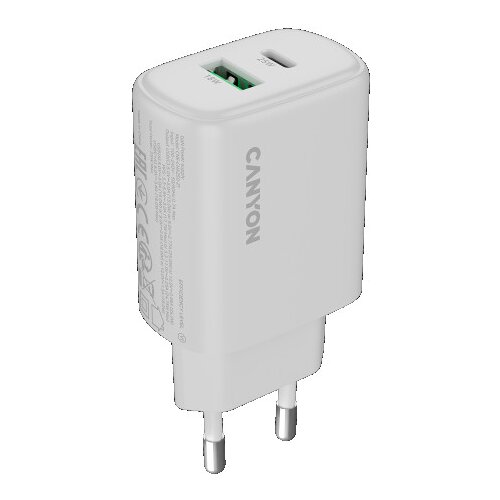  PUNJAČ CANYON charger OnCharge 250 25W 1xPD EU WhiteCNE-CHA250-01 Slike