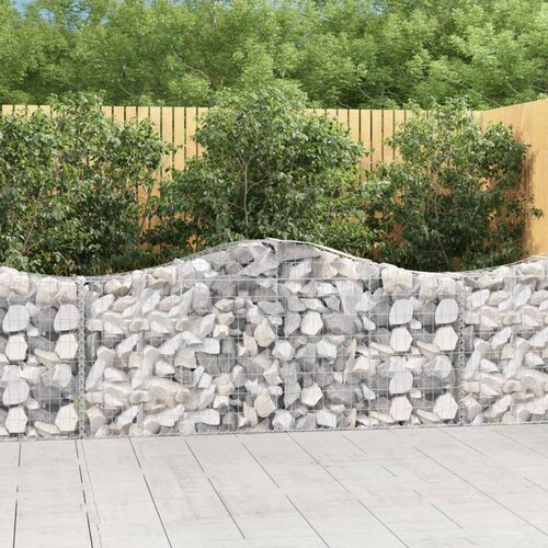  Obokane gabion košare 3 kosi 200x30x80/100 cm pocinkano železo Cene