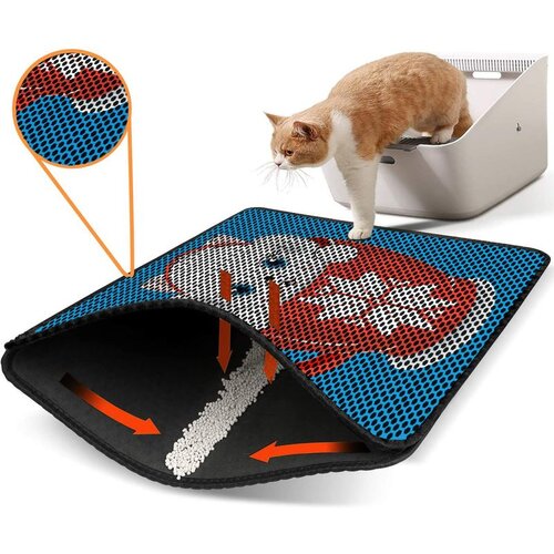 WALLXPERT Nrszn0060 Multicolor Cat Litter Mat Cene