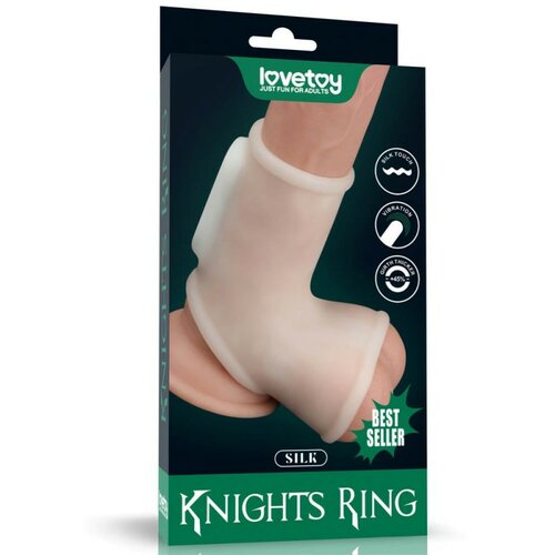  Vibrating Silk Knights Ring LVTOY00603 Cene