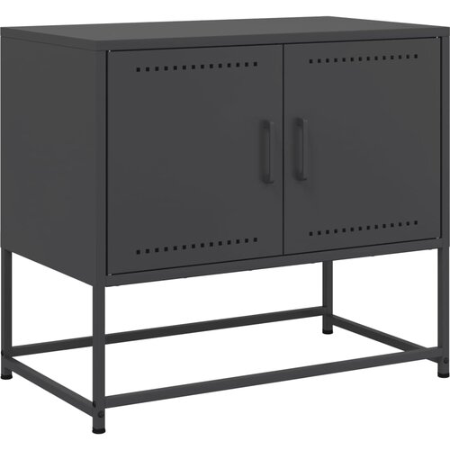 Maison Chic TV omarica - TV enota - Televizijska omarica črna 68,5x39x60,5 cm jeklo, (21701475) Cene
