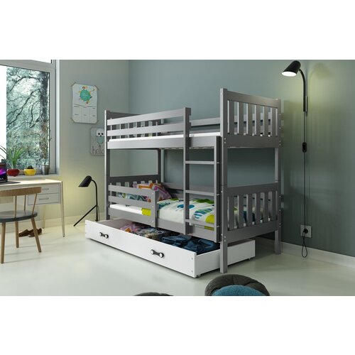 BMS Group Pograd Carino s predalom - 80x190 cm - grafit/bela Slike