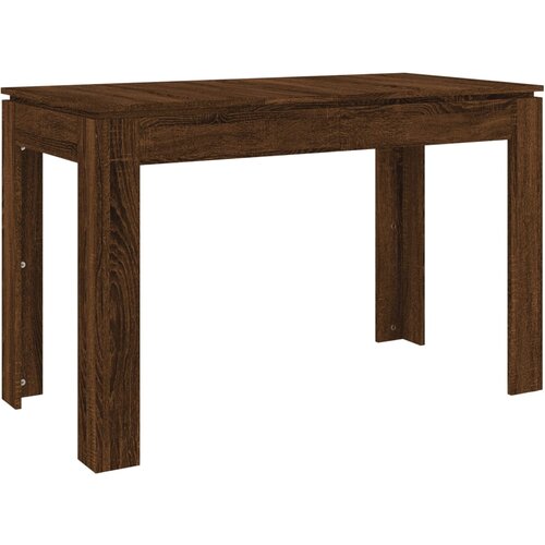 Maison Chic Jedilna miza - Kuhinjska miza - Jedilni stol rjavi hrast 120x60x76 cm inženirski les, (21715159) Cene