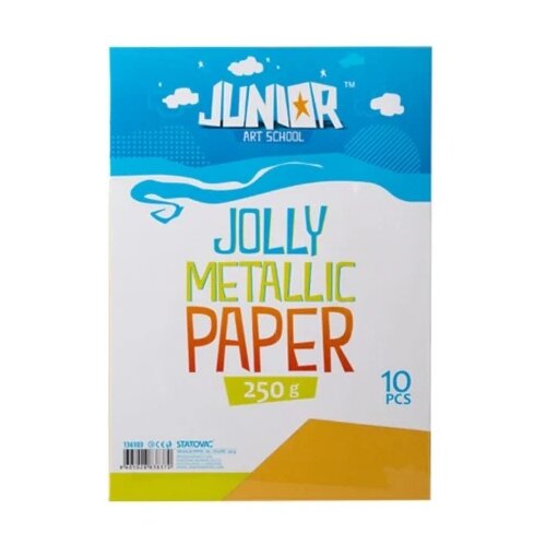 Junior jolly metallic paper papir metalik a4 250g 10k - odaberite nijansu žuta ( 136103 ) Cene
