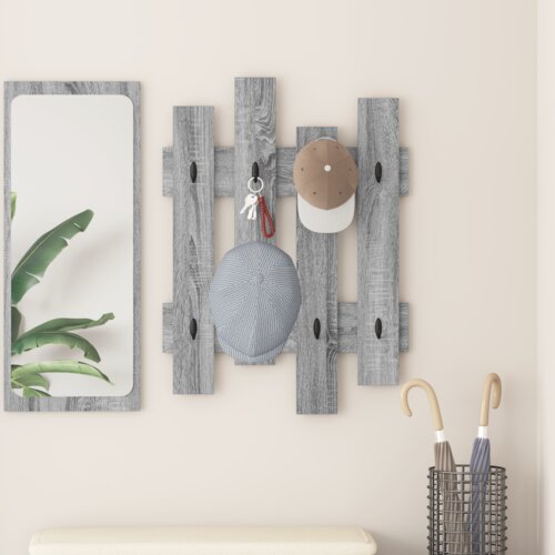 vidaXL Nadwyčajna obešalnik za plašče Siva sonoma 60 x 3 x 82 cm Cene
