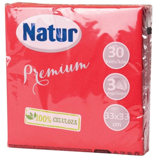  Salvete NATUR Premium crvene 3sloja 30kom Cene