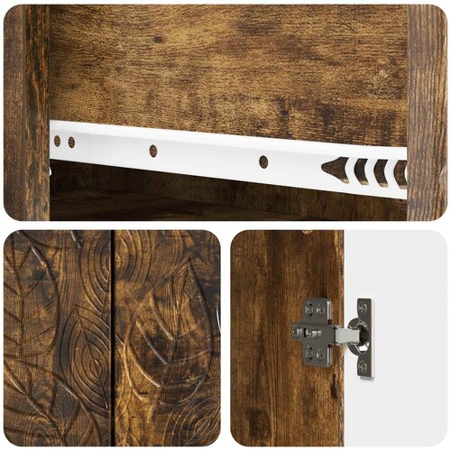  Kreveta Dimljeni hrast 66 x 34,5 x 90 cm Konstruirano drvo Slike