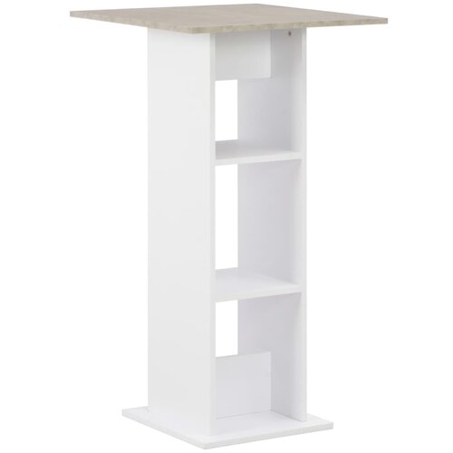  The Living Store Barska miza bela in betonska 60x60x110 cm - Barska Miza, (21449215) Cene