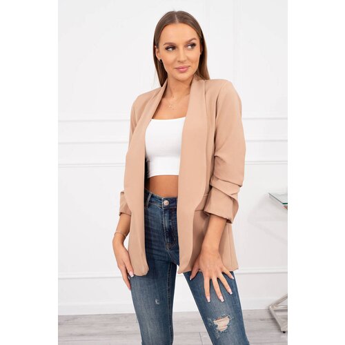 Kesi Włoski Elegant jacket with camel lapels Cijene