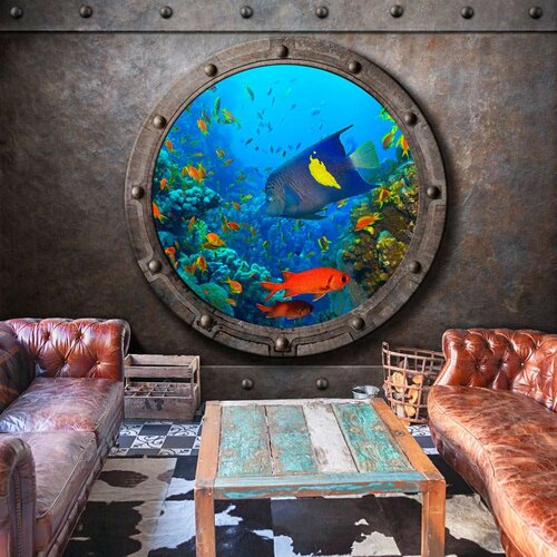  Samoljepljiva foto tapeta - Submarine Window 441x315 Slike