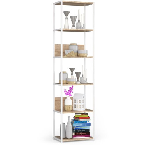 AKORD METAL LOFT POLICA 500 BELO/SONOMA HRAST, (21714174) Slike