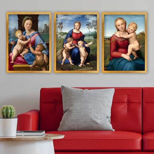 Wallity Set uramljenih slika 3AC_UN3848171, 3 Dela Cene