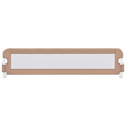 VidaXL sigurnosna ogradica za dječji krevet bež 180 x 42 cm poliester Slike