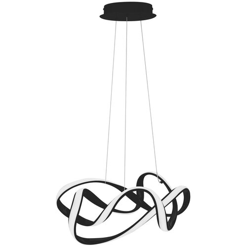 Toolight moderna led stropna svjetiljka + daljinski upravljač eve App820-CP crna Slike