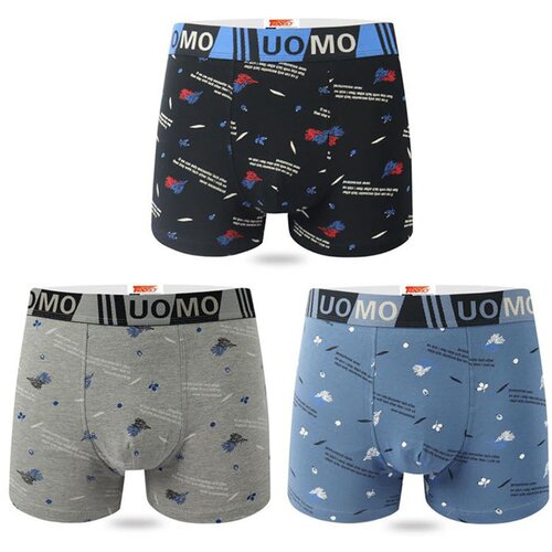 Uomo 3-PACK moške boksarice Street Script Cene