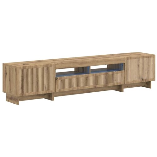  5-dijelni LED TV ormarić Hrast artisan Konstruirano drvo - Hrast artisan 100 cm Slike