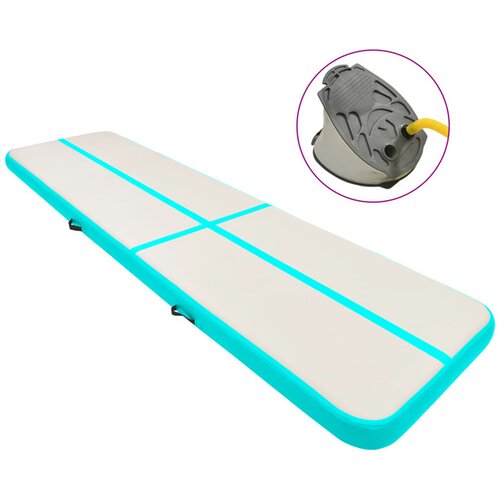  Strunjača na napuhavanje s crpkom 700 x 100 x 15 cm PVC zelena Slike